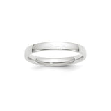 10k White Gold Comfort Fit, Lightweight wedding band ring