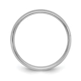 10k White Gold Comfort Fit, Lightweight wedding band ring alternate angle