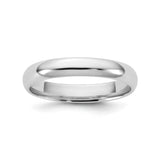 10k White Gold Comfort Fit, Lightweight wedding band ring