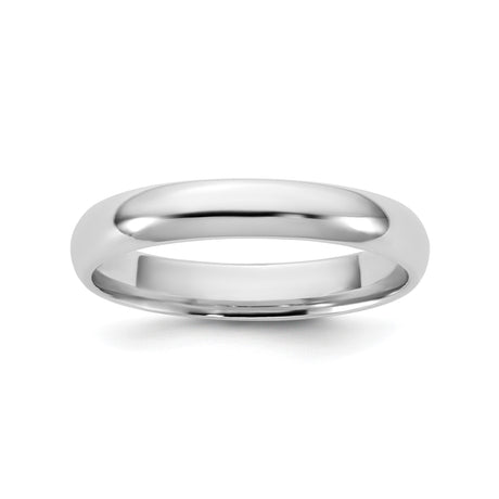 10k White Gold Comfort Fit, Lightweight wedding band ring