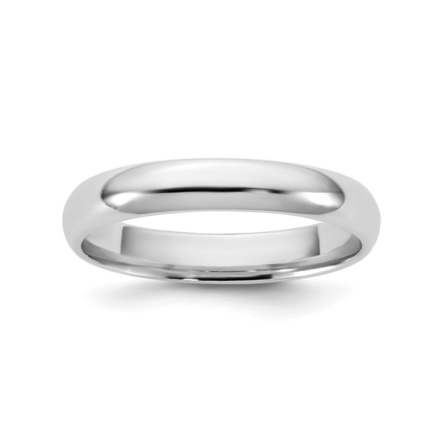 10k White Gold Comfort Fit, Lightweight wedding band ring