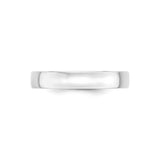 10k White Gold Comfort Fit, Lightweight wedding band ring alternate angle