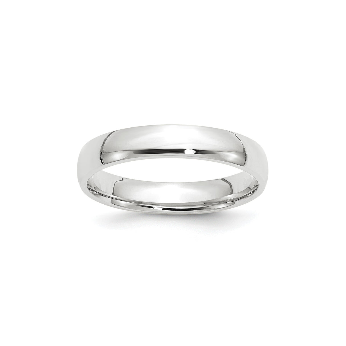 10k White Gold Comfort Fit, Lightweight wedding band ring