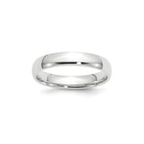 10k White Gold Comfort Fit, Lightweight wedding band ring
