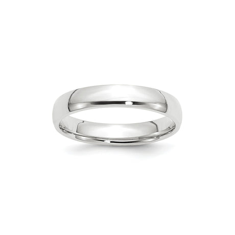 10k White Gold Comfort Fit, Lightweight wedding band ring