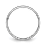 14k White Gold Comfort Fit, Lightweight wedding band ring alternate angle
