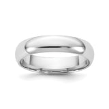 14k White Gold Comfort Fit, Lightweight wedding band ring
