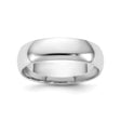 10k White Gold Comfort Fit, Lightweight wedding band ring