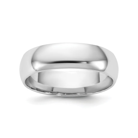 10k White Gold Comfort Fit, Lightweight wedding band ring