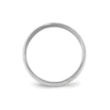 10k White Gold Comfort Fit, Lightweight wedding band ring alternate angle