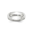 10k White Gold Comfort Fit, Lightweight wedding band ring