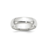 10k White Gold Comfort Fit, Lightweight wedding band ring