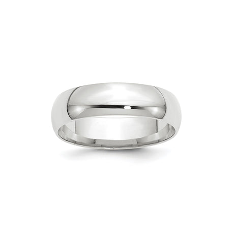10k White Gold Comfort Fit, Lightweight wedding band ring