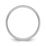 14k White Gold Comfort Fit, Lightweight wedding band ring alternate angle