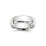 10k White Gold Comfort Fit, Lightweight wedding band ring