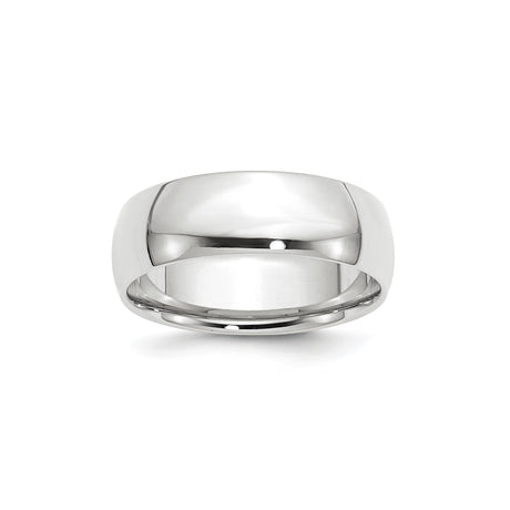 10k White Gold Comfort Fit, Lightweight wedding band ring