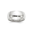 10k White Gold Comfort Fit, Lightweight wedding band ring