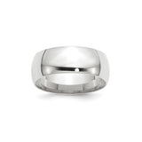10k White Gold Comfort Fit, Lightweight wedding band ring