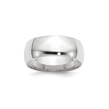 10k White Gold Comfort Fit, Lightweight wedding band ring