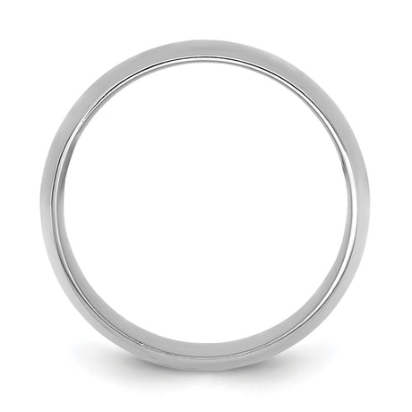 10k White Gold Comfort Fit, Lightweight wedding band ring alternate angle