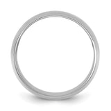 14k White Gold Comfort Fit, Lightweight wedding band ring alternate angle