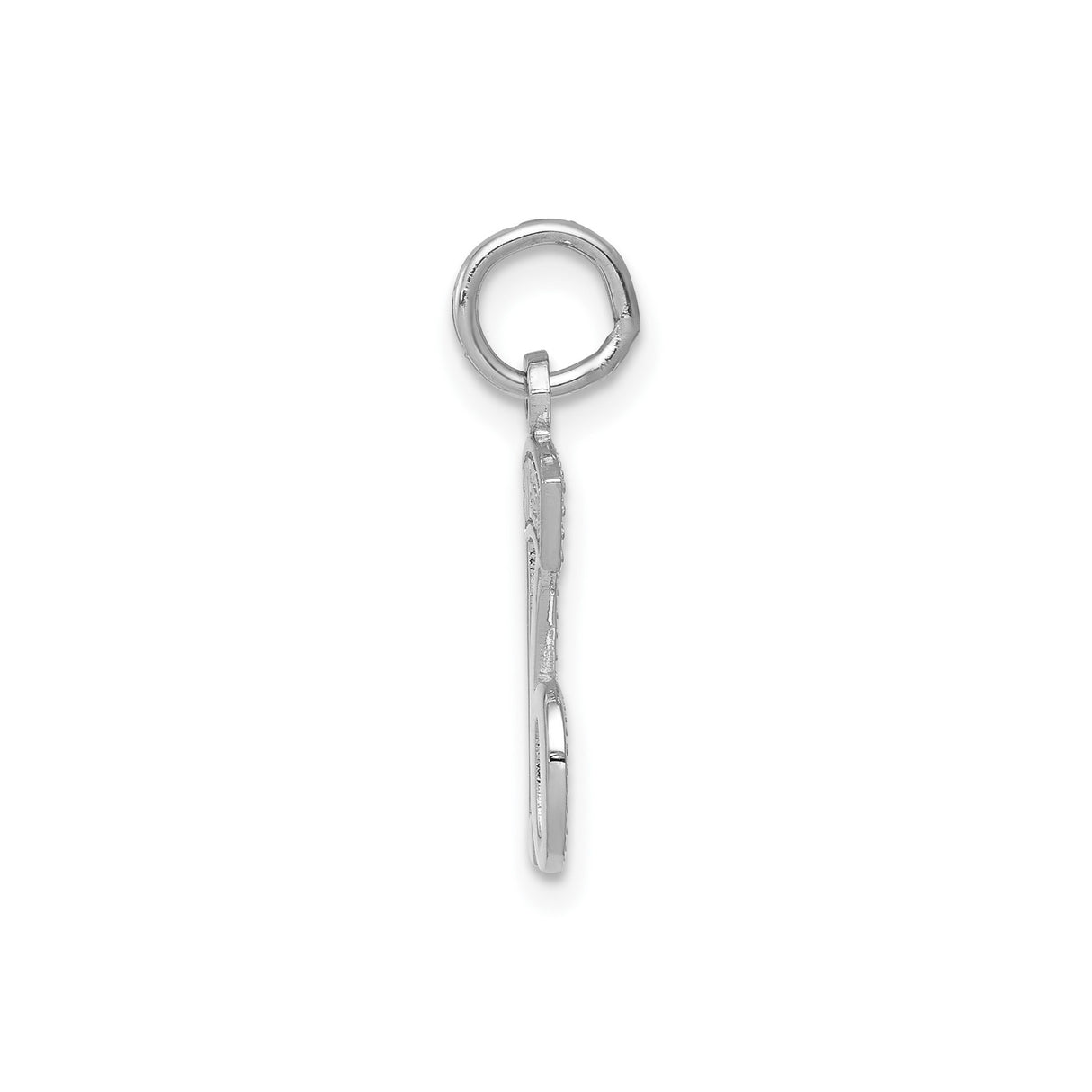 14k White Gold Sweet 16 Pendant, Bold Number 16 with SWEET Design for Teens and Milestone Birthdays