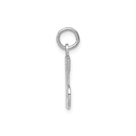 14k White Gold Sweet 16 Pendant, Bold Number 16 with SWEET Design for Teens and Milestone Birthdays