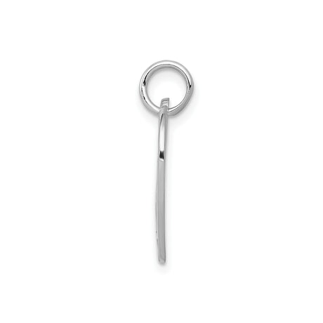 14k White Gold Heart Shaped Sweet 16 Pendant, Coming of Age Birthday Jewelry for Teen Girls