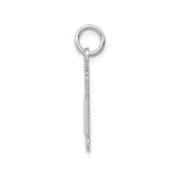 14k White Gold RN Pendant with Caduceus Symbol, Nursing Jewelry for Women or Unisex Wear