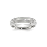10k White Gold Milgrain, Comfort Fit wedding band ring