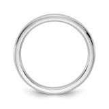 14k White Gold Comfort Fit wedding band ring alternate angle