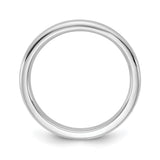 14k White Gold Comfort Fit wedding band ring alternate angle