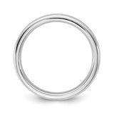 14k White Gold Comfort Fit wedding band ring alternate angle