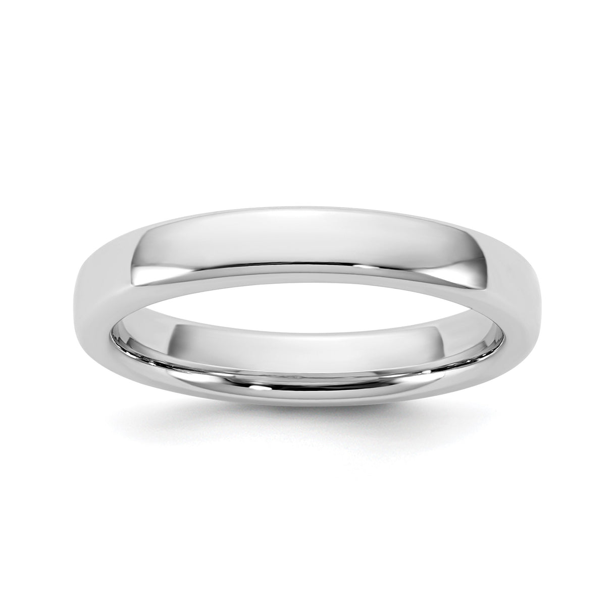 14k White Gold Comfort Fit wedding band ring