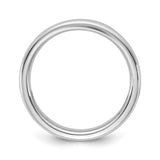 14k White Gold Comfort Fit wedding band ring alternate angle