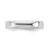 14k White Gold Comfort Fit wedding band ring detail view
