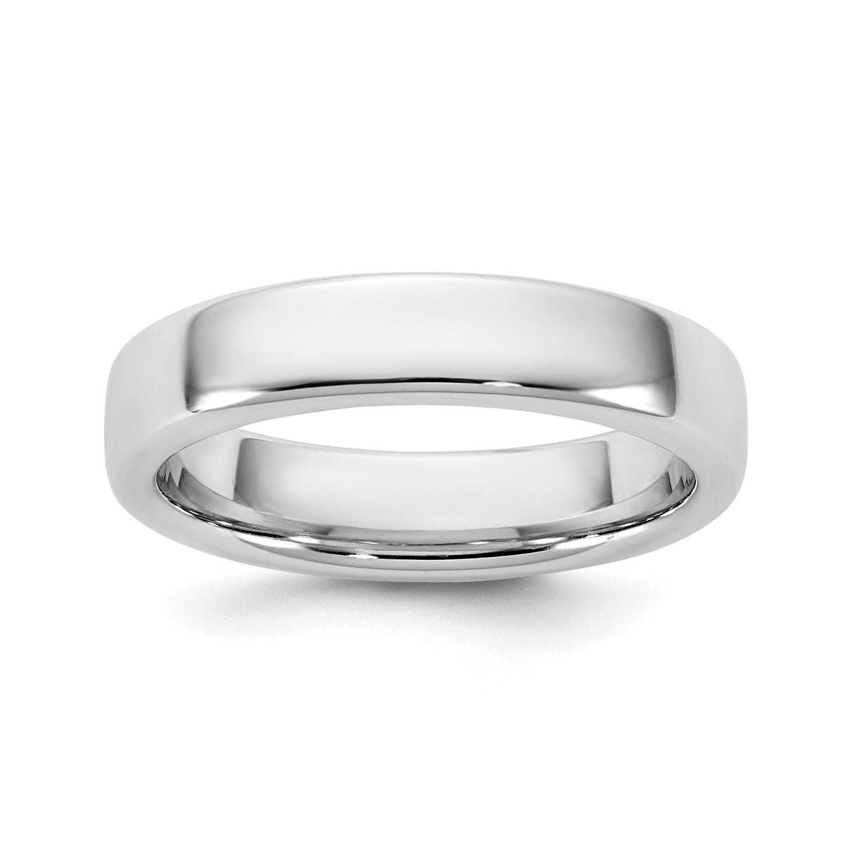 14k White Gold Comfort Fit wedding band ring
