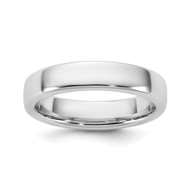 14k White Gold Comfort Fit wedding band ring