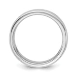 14k White Gold Comfort Fit wedding band ring alternate angle