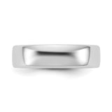 14k White Gold Comfort Fit wedding band ring detail view