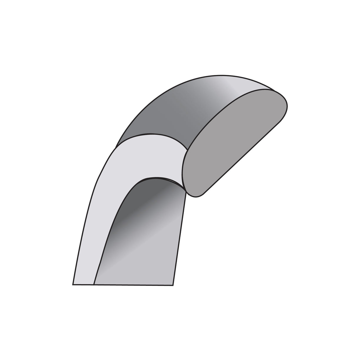 14k White Gold Comfort Fit wedding band ring detail view