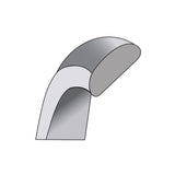 14k White Gold Comfort Fit wedding band ring detail view