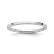 14k White Gold Flat, Comfort Fit wedding band ring