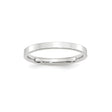 10k White Gold Flat, Comfort Fit wedding band ring