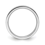 10k White Gold Flat, Comfort Fit wedding band ring alternate angle