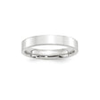 10k White Gold Flat, Comfort Fit wedding band ring