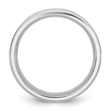 10k White Gold Flat, Comfort Fit wedding band ring alternate angle