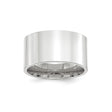 10k White Gold Flat, Comfort Fit wedding band ring