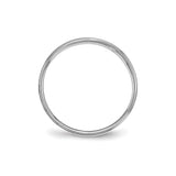 10k White Gold Flat wedding band ring alternate angle