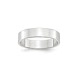 10k White Gold Flat, Lightweight wedding band ring